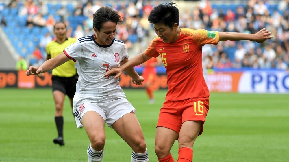 Spaniens und Chinas Fußballerinnen trennten sich 0:0 Spaniens und Chinas Fußballerinnen trennten sich 0:0