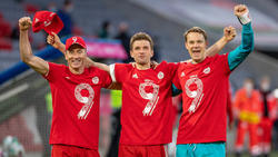 Verlängern Manuel Neuer, Thomas Müller und Robert Lewandowski (v.r.n.l.) beim FC Bayern?