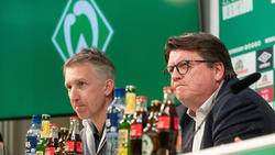 Werder-Präsident Hess-Grunewald (re.) fand deutliche Worte