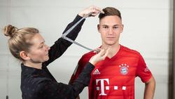 Vermessung für's Madame Tussauds: Joshua Kimmich vom FC Bayern