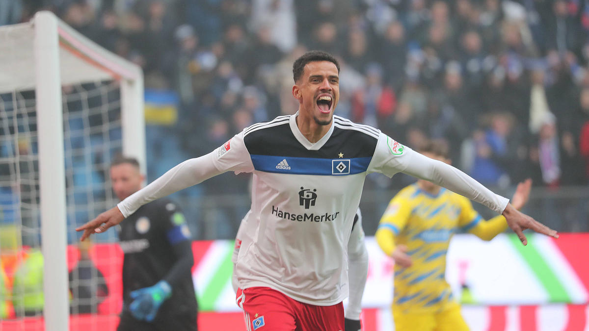 Robert Glatzel traf für den HSV doppelt