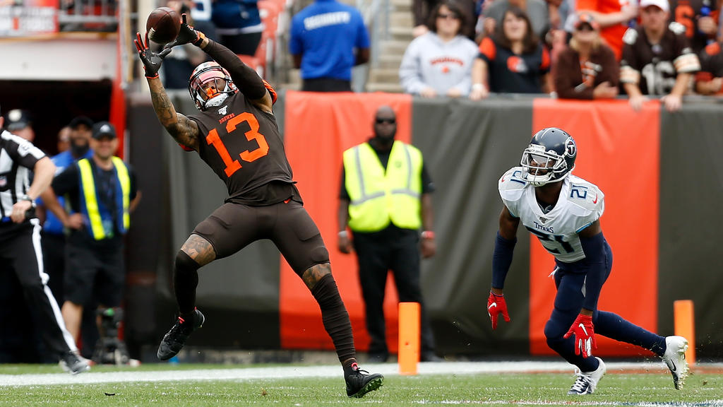 Odell Beckham Jr. (l.) spielt in der NFL für die Cleveland Browns Odell Beckham Jr. (l.) spielt in der NFL für die Cleveland Browns