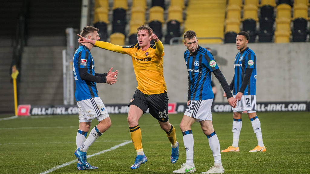 Dynamo Dresden konnte gegen den HSV den Ausgleich erzielen