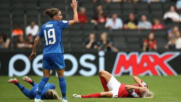 Pernille Harder verletzte sich im EM-Spiel gegen Finnland