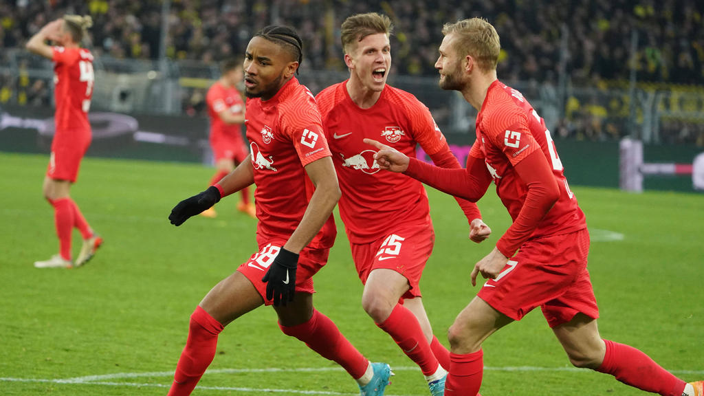 Christopher Nkunku (l.) und Konrad Laimer (r.) wecken große Begehrlichkeiten Christopher Nkunku (l.) und Konrad Laimer (r.) wecken große Begehrlichkeiten