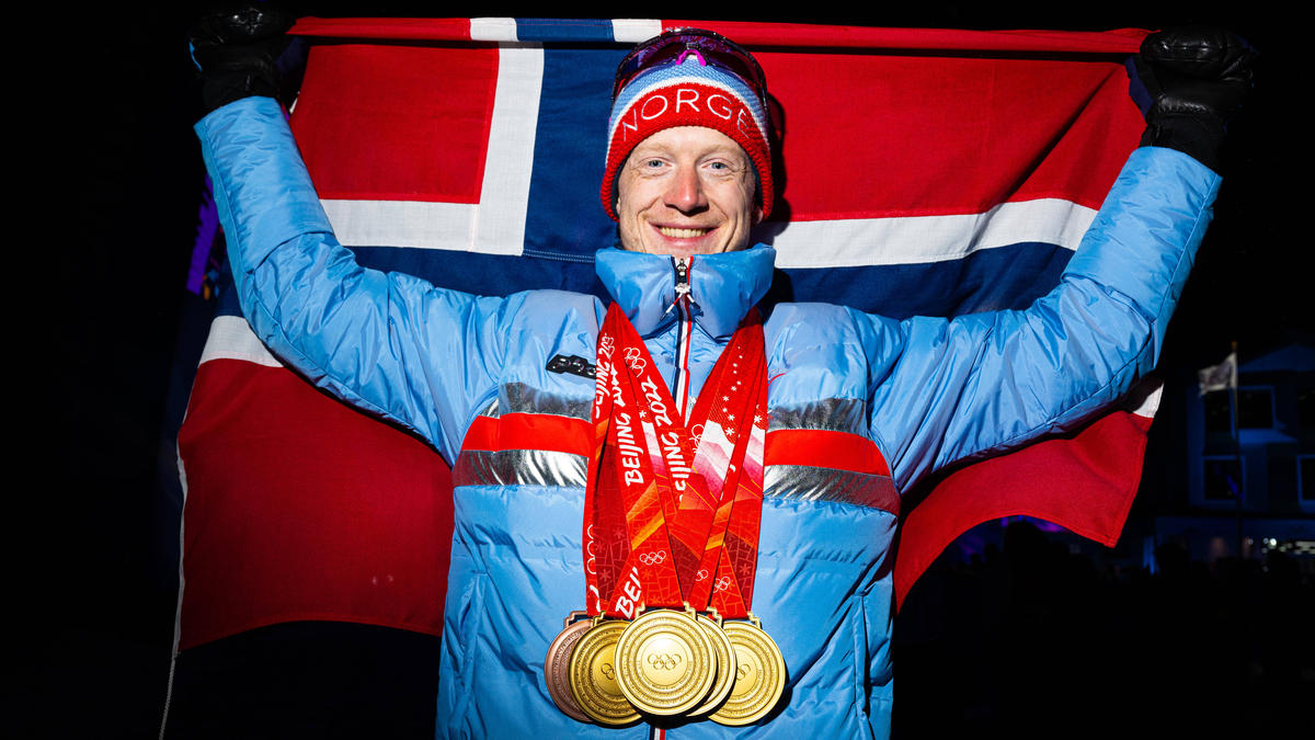 Johannes Thingnes Bö war mit fünf Medaillen der Biathlon-Superstar der Olympischen Winterspiele 2022