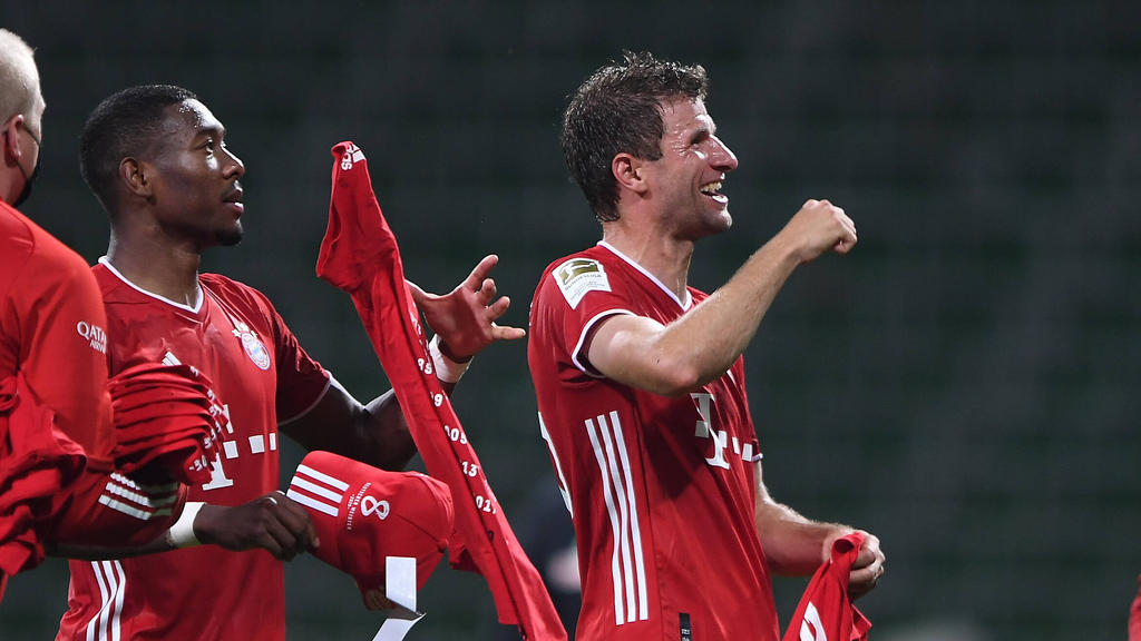 David Alaba und Thomas Müller gewannen mit dem FC Bayern neun Meisterschaften