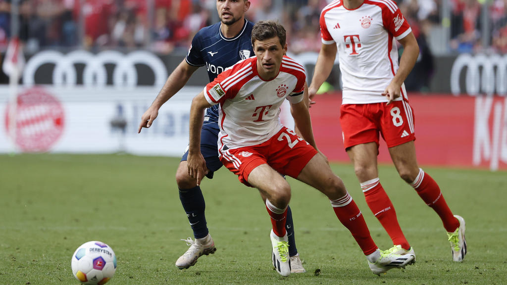 Thomas Müller wirkte in der Schlussviertelstunde für den FC Bayern mit