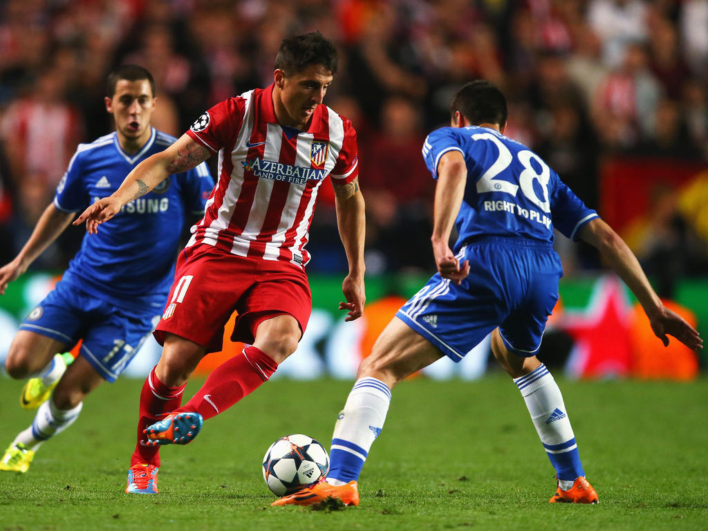 Cristian Rodríguez (m.) verletzte sich gegen Chelsea FC im CL-Halbfinale