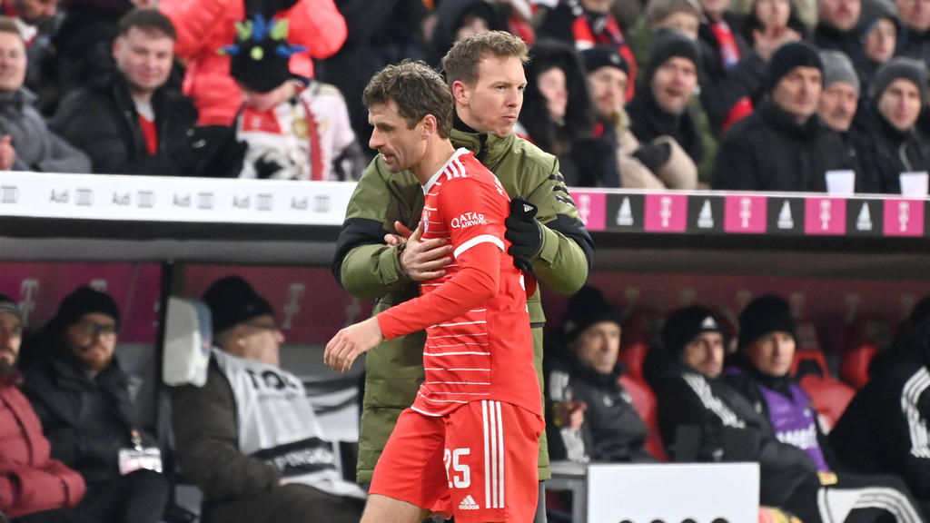 Arbeiten nicht länger beim FC Bayern zusammen: Julian Nagelsmann und Thomas Müller