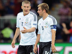 Bastian Schweinsteiger (l.) will mit der DFB-Elf in Brasilien den WM-Titel holen