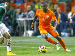 Quincy Promes in het shirt van het Nederlands elftal. (12-11-2014)