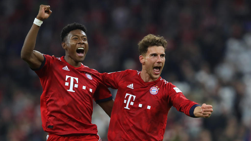 David Alaba und Leon Goretzka sind beim FC Bayern wieder ins Mannschaftstraining eingestiegen