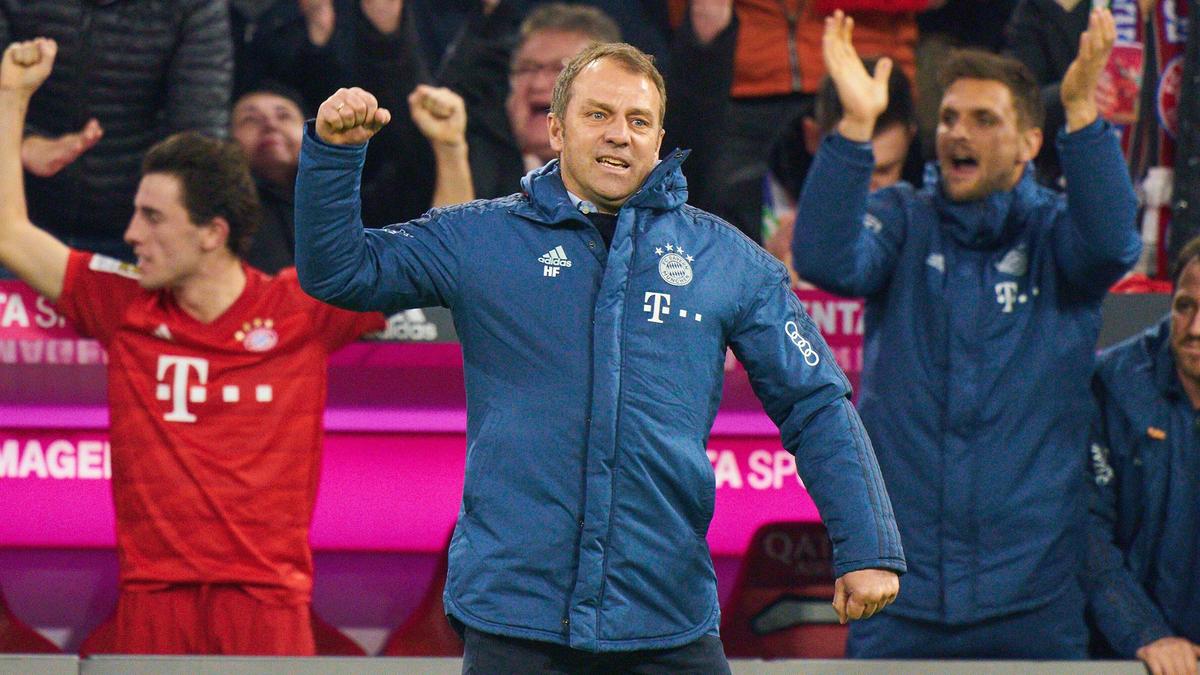Unter Hansi Flick hat der FC Bayern wieder mehr Grund zum Jubeln Unter Hansi Flick hat der FC Bayern wieder mehr Grund zum Jubeln