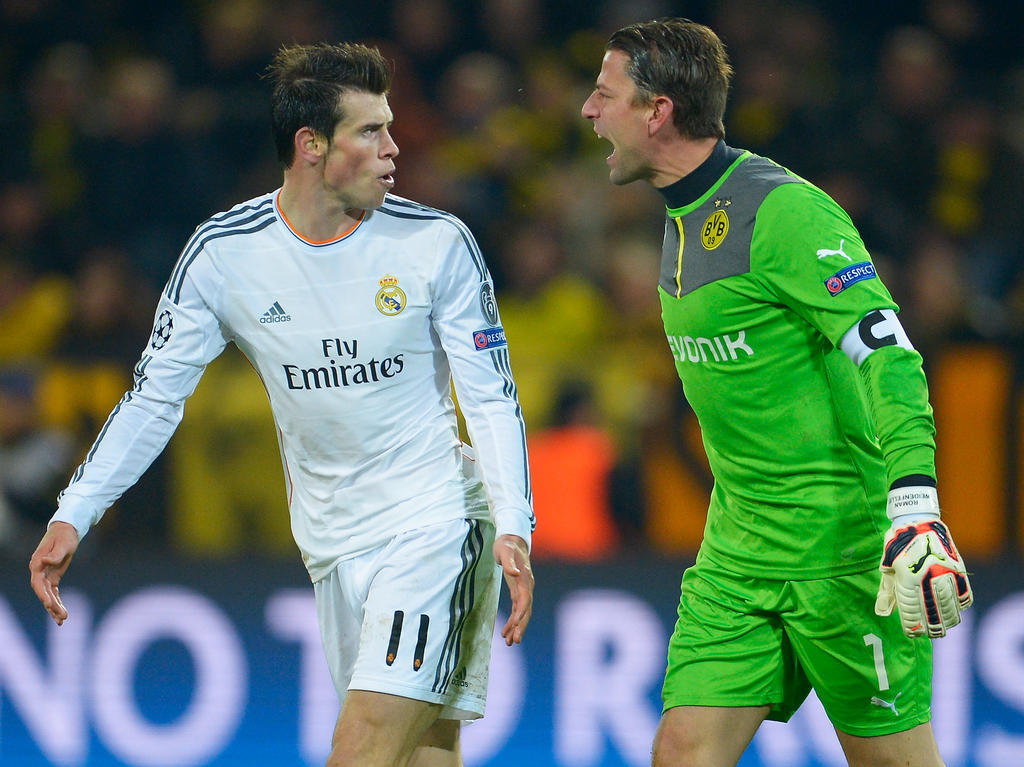 Gareth Bale (l.) im Champions-League-Viertelfinale gegen den BVB