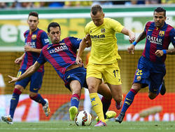 Busquets se lesionó el tobillo en el partido de Copa en Villarreal. (Foto: Getty)