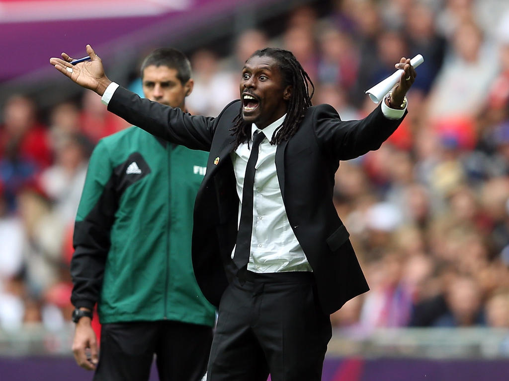 Aliou Cissé en un partido de la selección sub-23 del Senegal. (Foto: Getty)