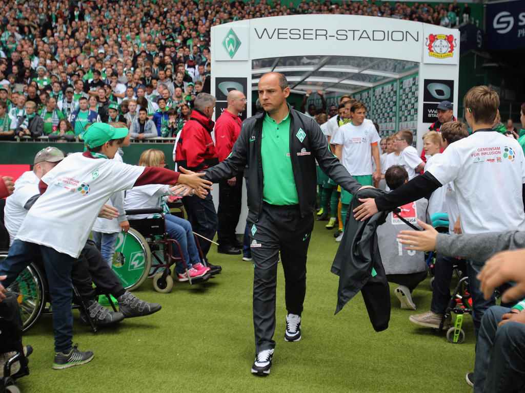 Viktor Skripnik sitzt bei Werder Bremen offenbar fest im Sattel