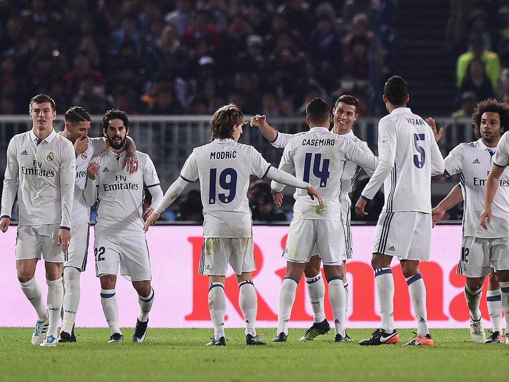 Real Madrid bejubelt den Sieg im Finale gegen Kashima