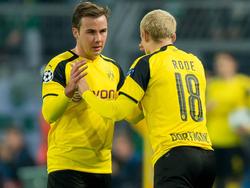 Mario Götze (l.) und Sebastian Rode fehlen dem BVB weiterhin verletzt