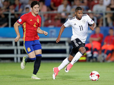 Jorge Meré (l.) stand am Freitag im U21-EM-Finale gegen Deutschland
