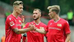 Polter und Hartel (v.l.) treffen für Union Berlin