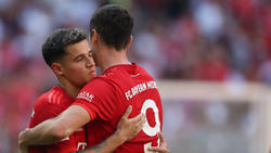 Robert Lewandowski freut sich über die Verpflichtung von Coutinho