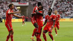 Der FC Bayern durfte sechs Mal bei Eintracht Frankfurt jubeln
