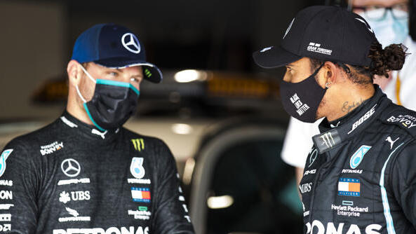 Valtteri Bottas musste Lewis Hamilton wieder einmal den Vortritt lassen Valtteri Bottas musste Lewis Hamilton wieder einmal den Vortritt lassen
