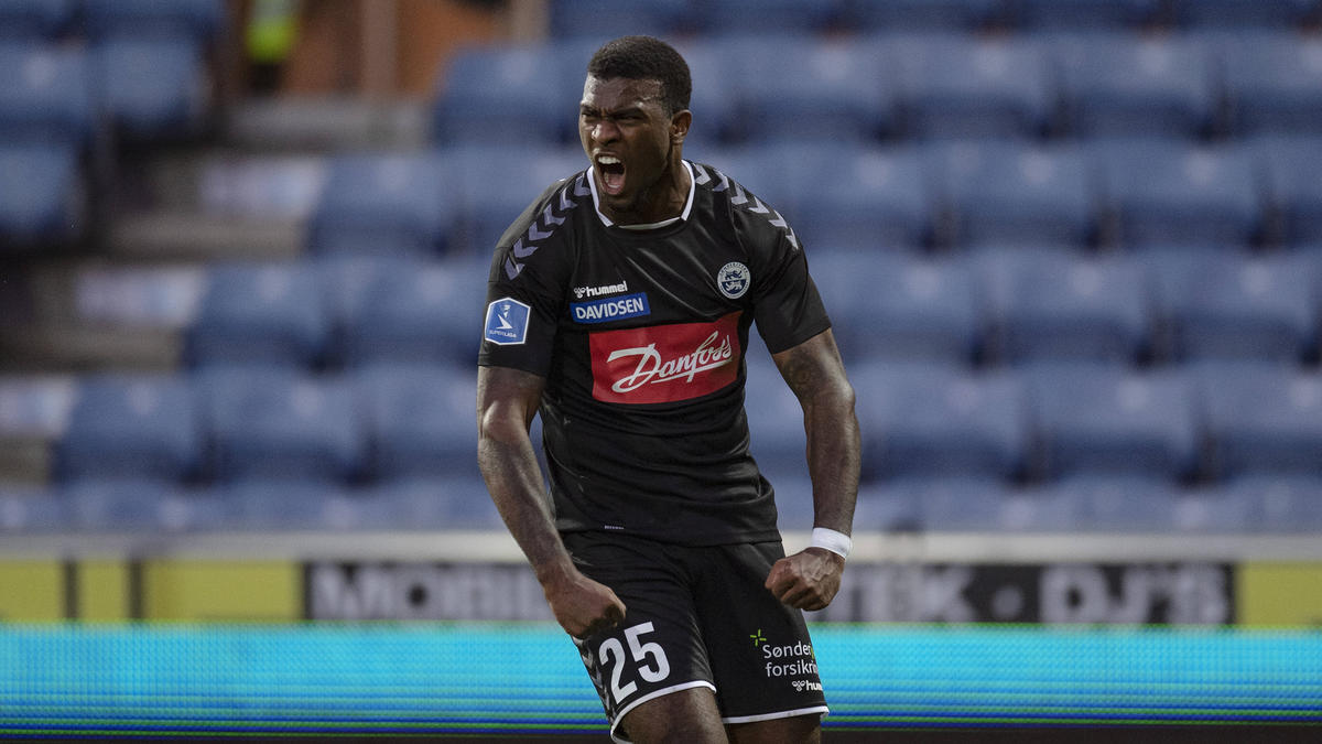 Ex-Schalker Haji Wright erzielte bereits fünf Saisontore für SönderjyskE