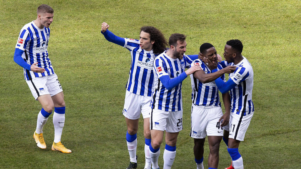 Hertha BSC feierte einen Sieg Hertha BSC feierte einen Sieg