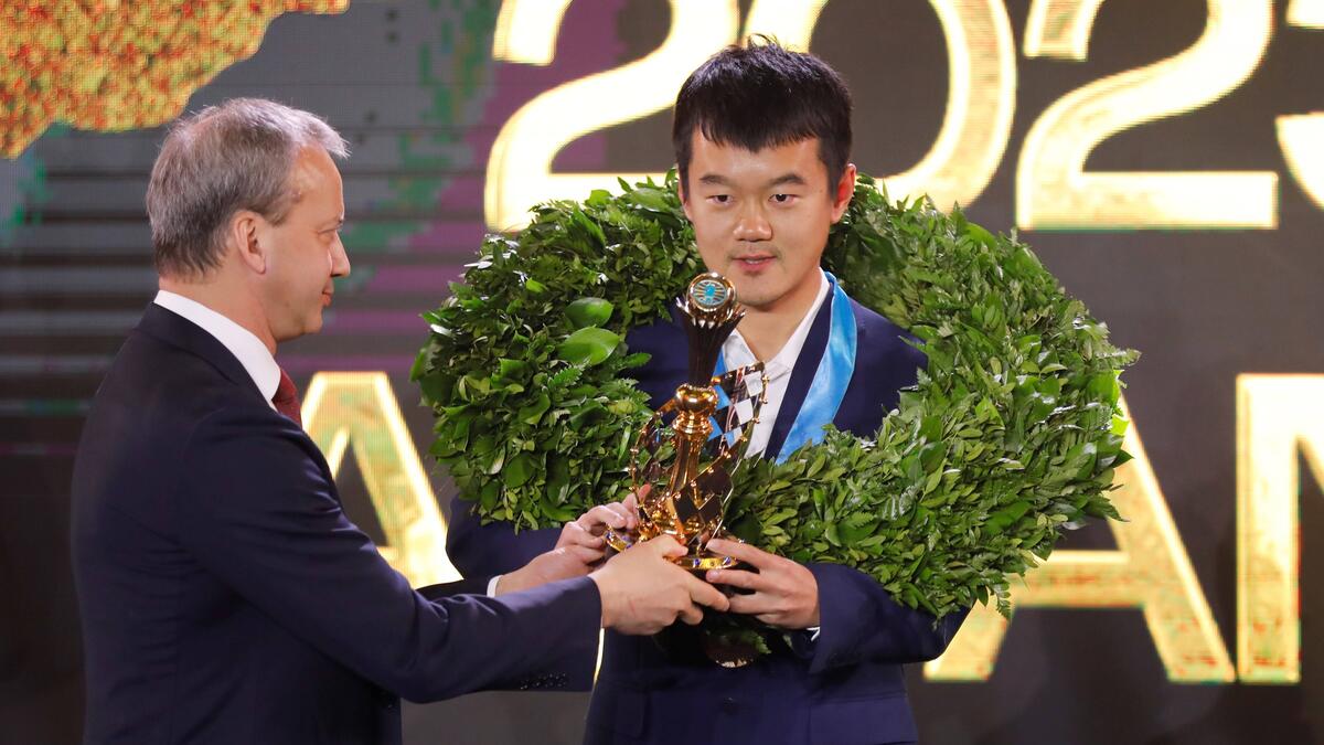 Ding Liren ist Titelverteidiger bei der Schach-WM 2024