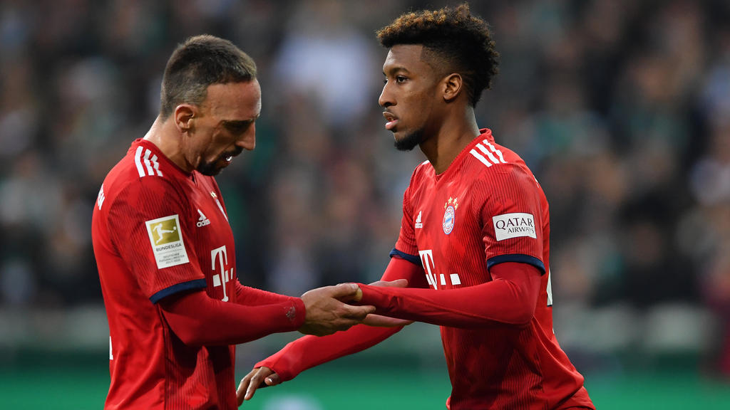Kingsley Coman (r.) soll Franck Ribéry (l.) beim FC Bayern ersetzen