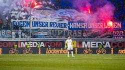 Rostocker Fans sorgten in Paderborn fast für einen Spielabbruch