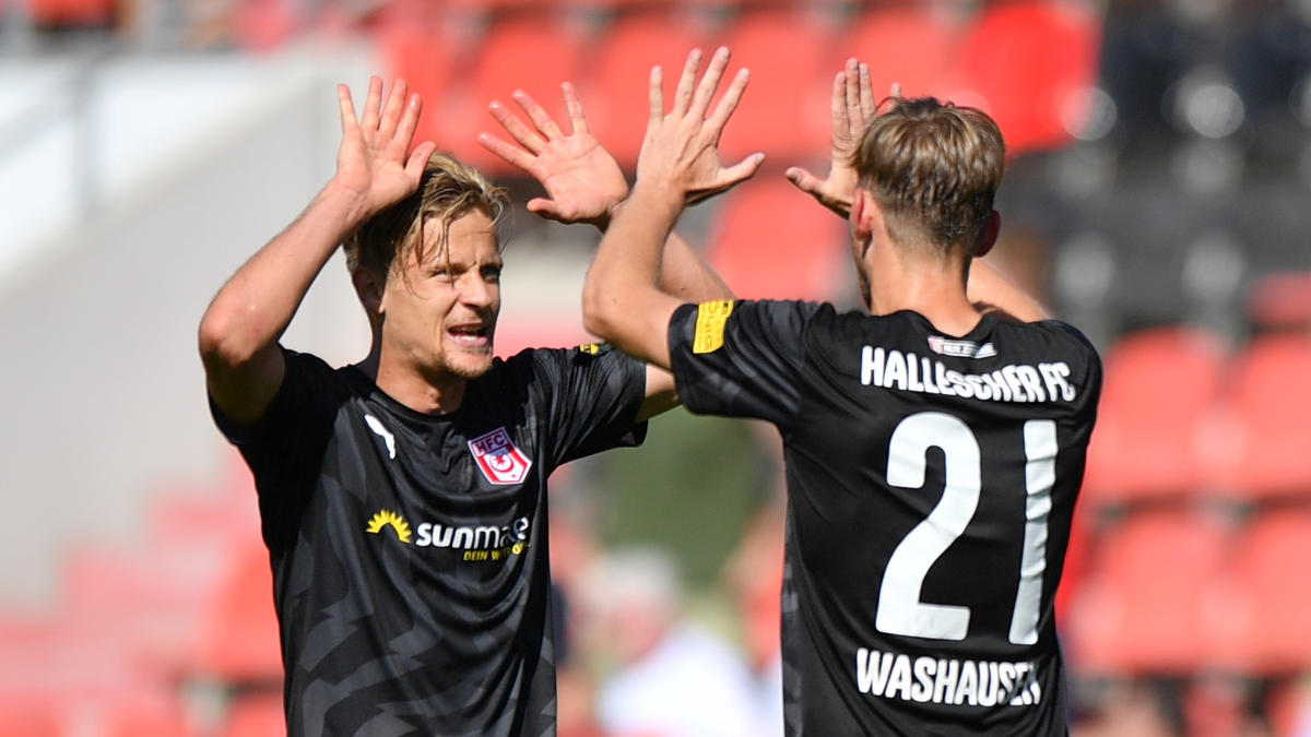 Der Hallesche FC erobert die Tabellenführung der 3. Liga Der Hallesche FC erobert die Tabellenführung der 3. Liga