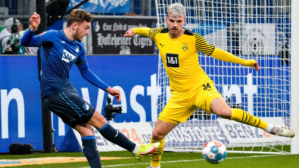 Jacob Bruun Larsen (l.) wechselte 2020 vom BVB zur TSG Hoffenheim Jacob Bruun Larsen (l.) wechselte 2020 vom BVB zur TSG Hoffenheim