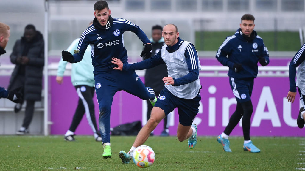 Henning Matriciani (Bildmitte) ist beim FC Schalke immer wichtiger geworden