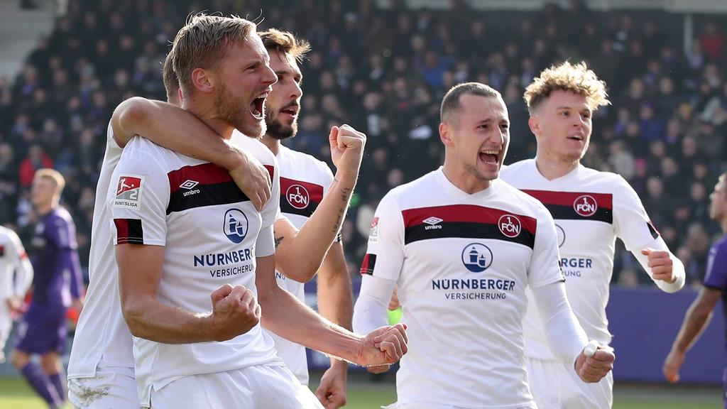 der 1. FC Nürnberg feiert an der Bremer Brücke den zweiten Liga-Sieg in Folge