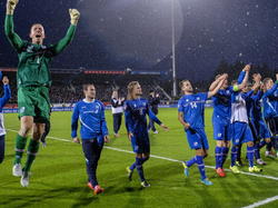 Los islandeses celebraron el empate a cero como si hubieran ganado el Mundial. (Foto: Getty)