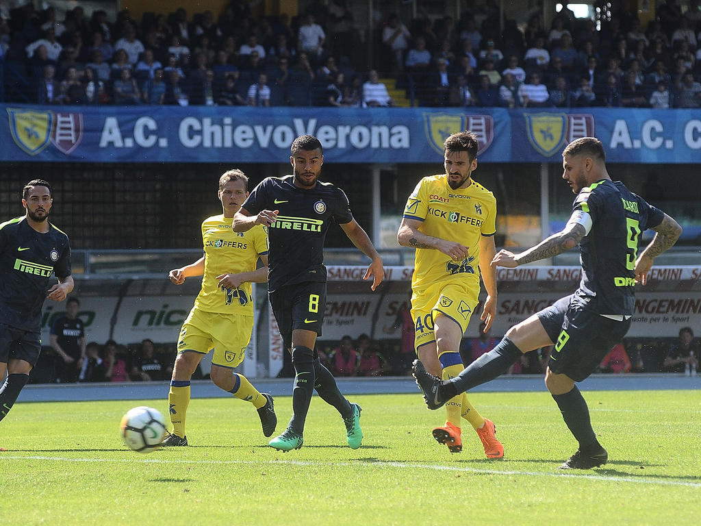 El Chievo en su partido contra el Inter. (Foto: Getty)