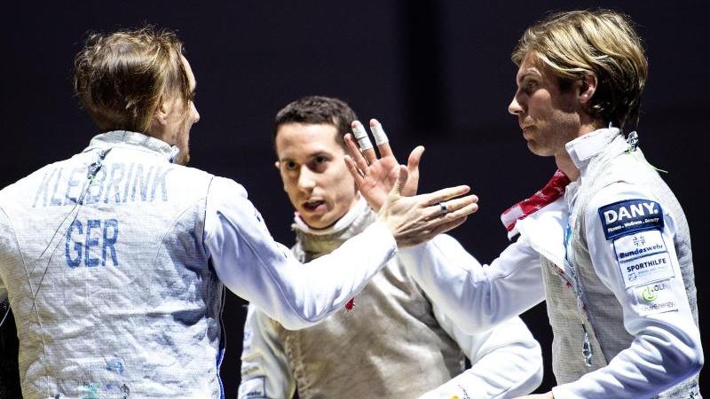 Deutschlands Florettfechter haben bei der WM das Viertelfinale erreicht Deutschlands Florettfechter haben bei der WM das Viertelfinale erreicht