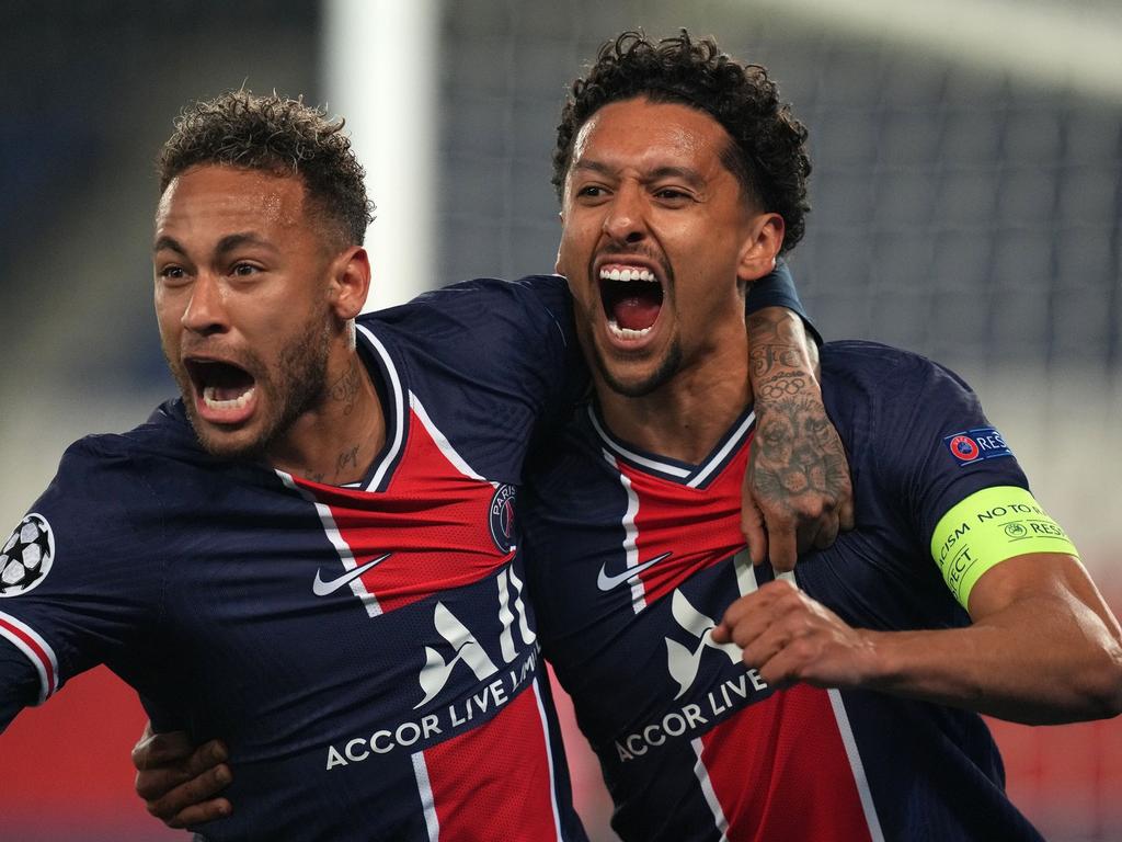 Verpassten das Training in Turin: Marquinhos (r) und Neymar. Verpassten das Training in Turin: Marquinhos (r) und Neymar.