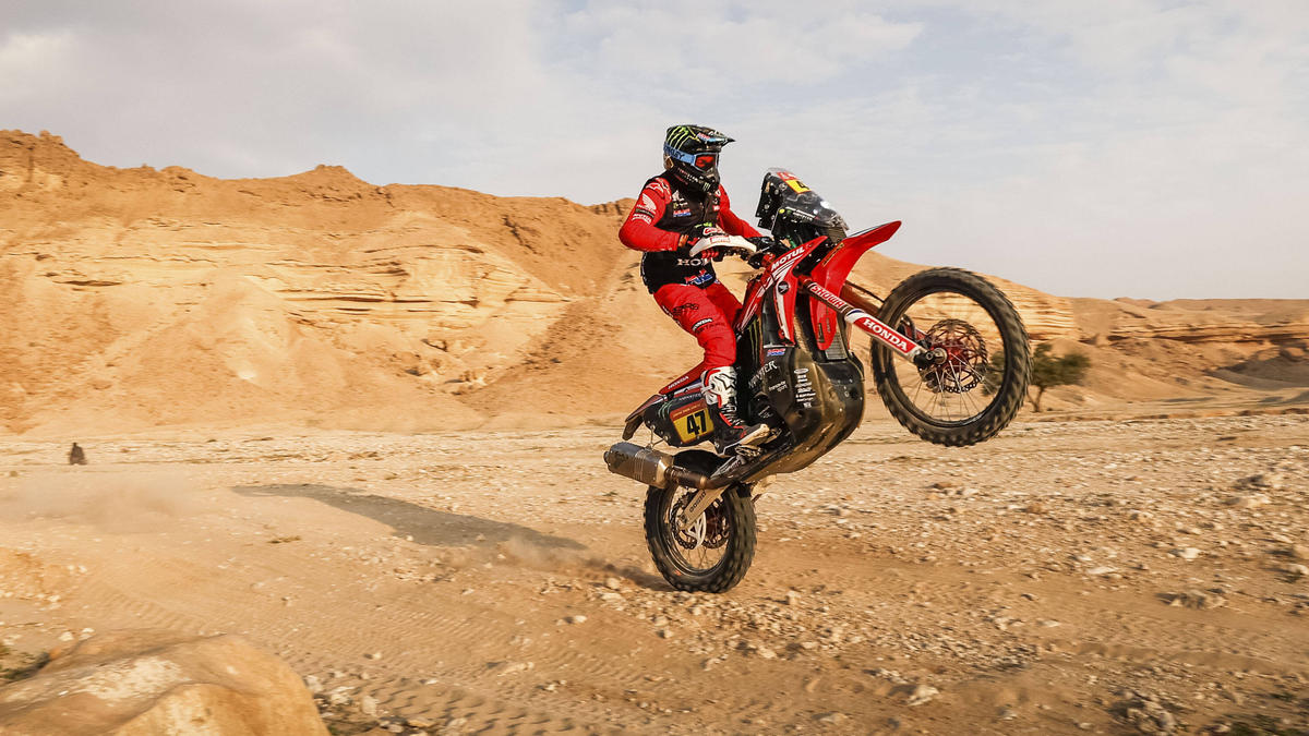 Honda-Fahrer Kevin Benavides siegte erstmals bei der Rallye Dakar Honda-Fahrer Kevin Benavides siegte erstmals bei der Rallye Dakar