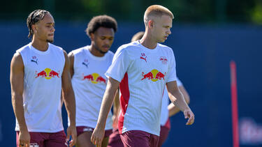 Arthur Vermeeren (r.) spielt seit Sommer für RB Leipzig