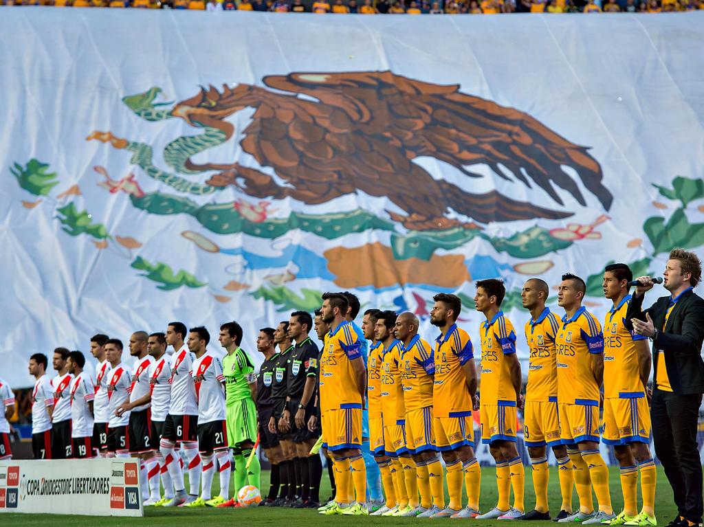 River y Tigres posaron antes de comenzar la final en México. (Foto: Imago)