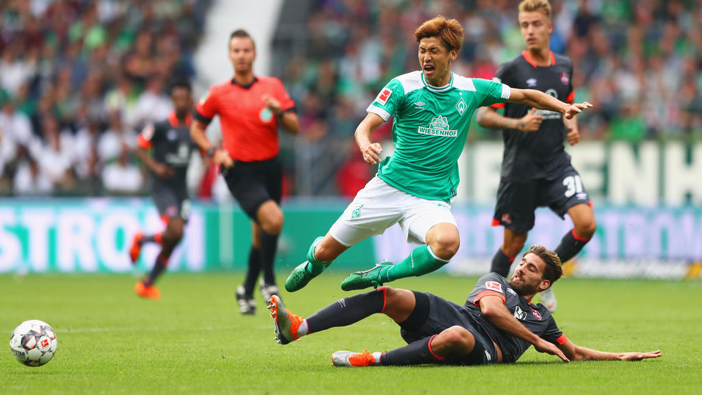 Yuya Osako fehlt dem SV Werder Bremen in Augsburg