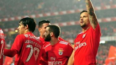 Meisterschaft für Benfica und Haris Seferovic (r.)