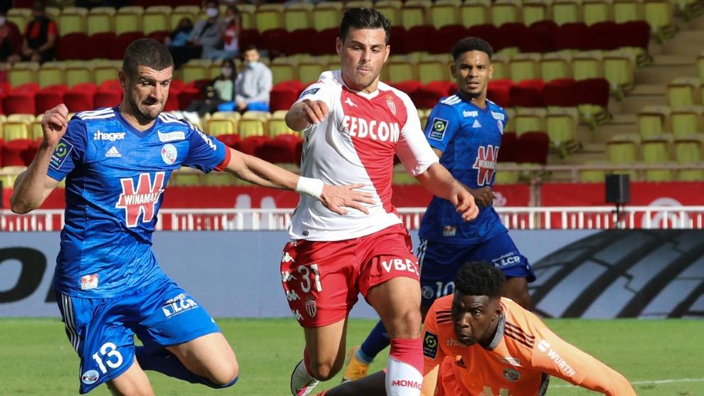 Ligue 1: AS Monaco bezwingt Racing Strasbourg 3:2 Ligue 1: AS Monaco bezwingt Racing Strasbourg 3:2