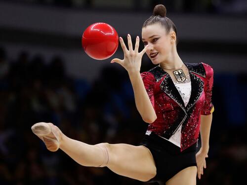 Virtuos mit dem Ball: Darja Varfolomeev