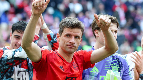 Thomas Müller nach seinem vorletzten Heimspiel für den FC Bayern